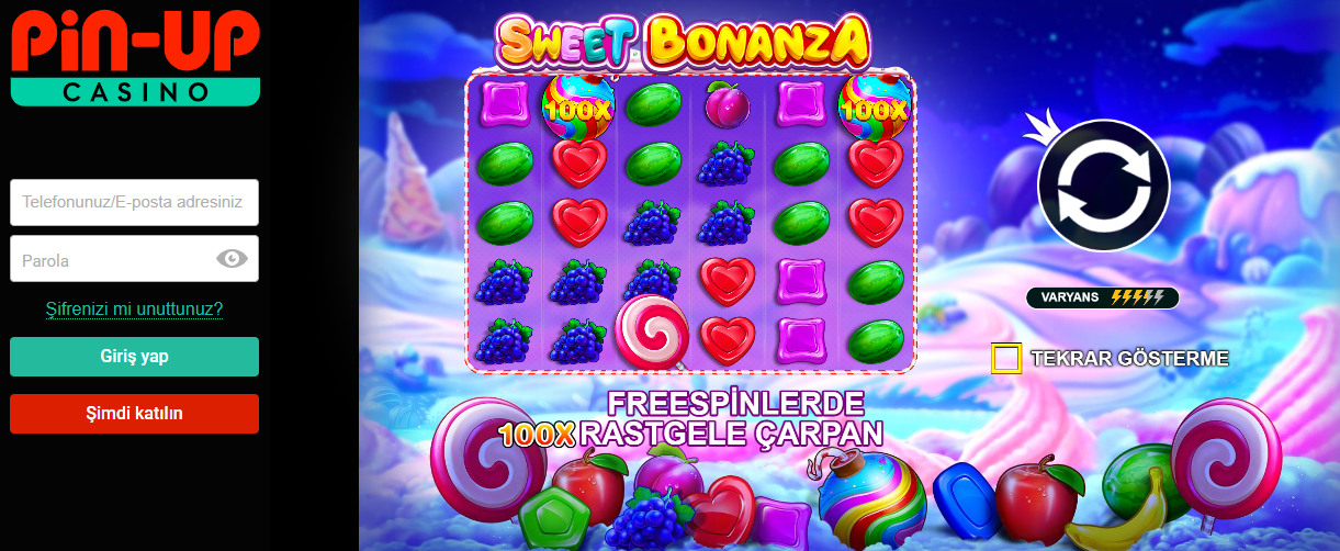Pinup casino Sweet Bonanza